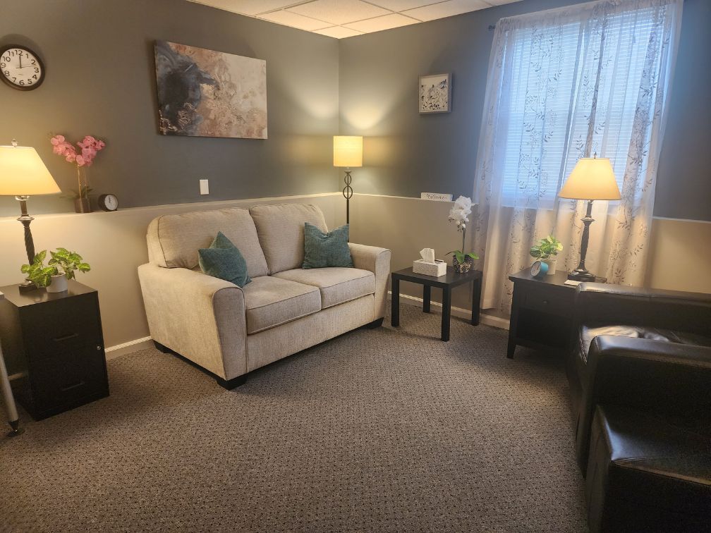 Office picture with couch